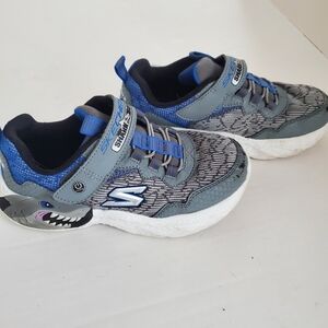 Sketches Light Up Shark Shoes